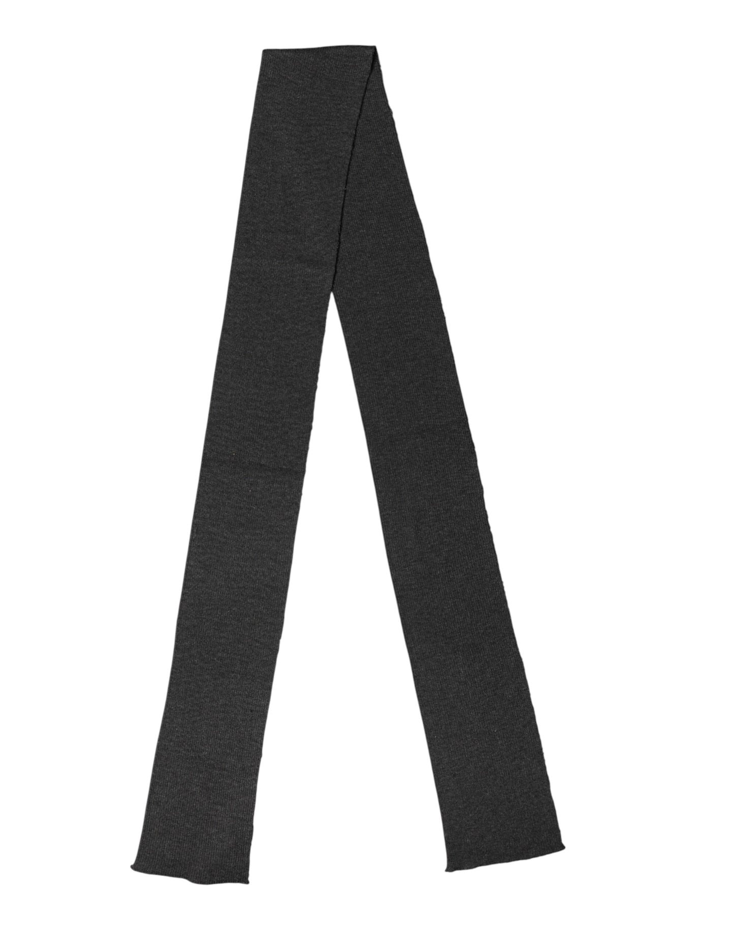 Black Cashmere Knit Neck Wrap Foulard Scarf