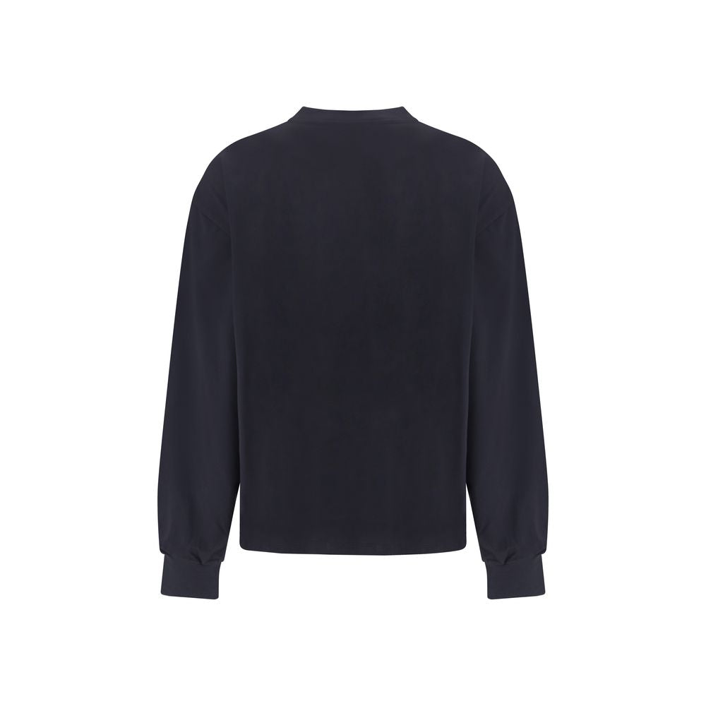 Black Cotton Sweatshirt