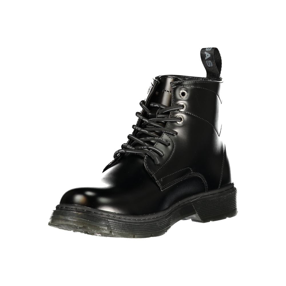 Nero Poliestere Men Ankle Boot