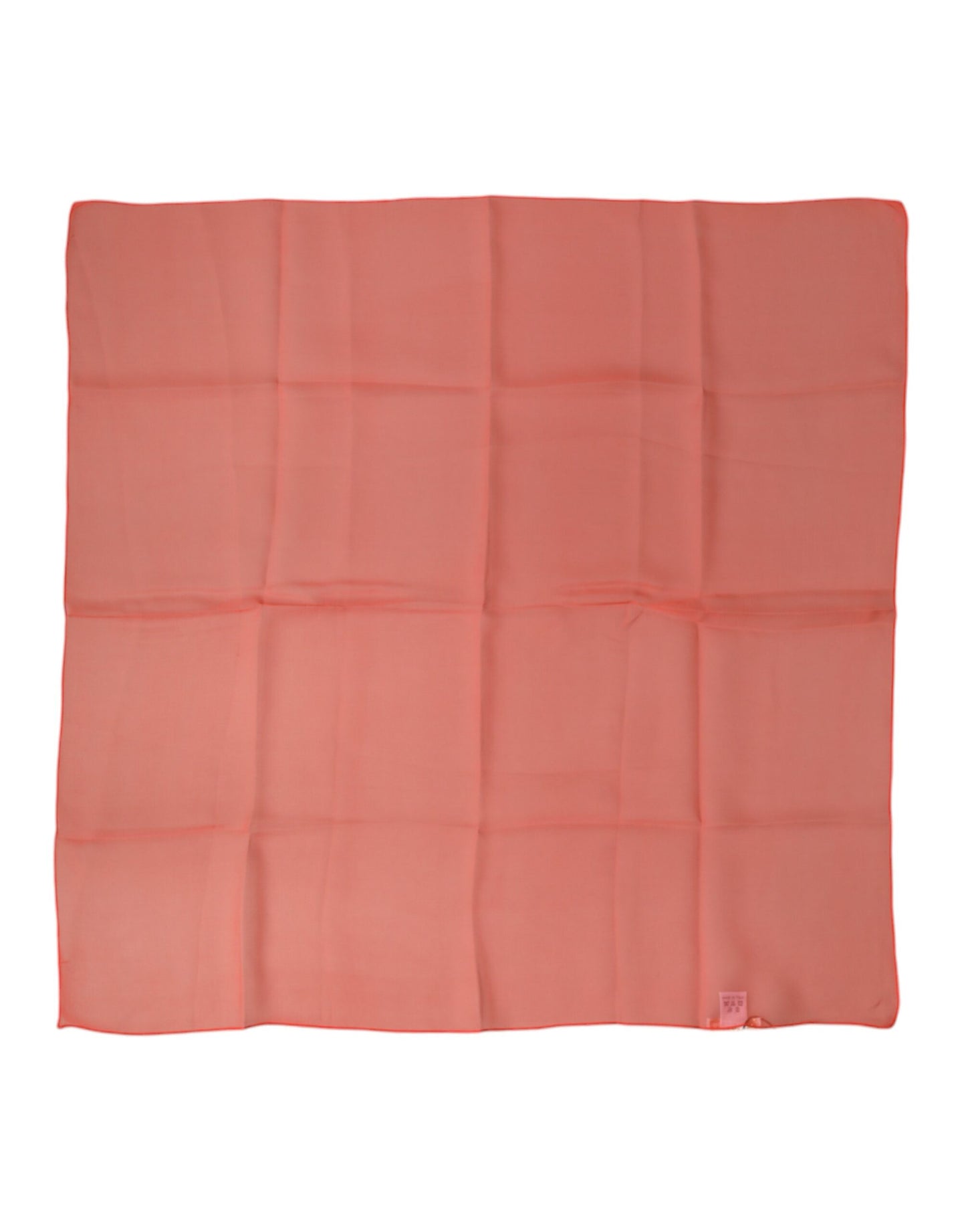 Orange Silk Neck Wrap Square Foulard  Scarf