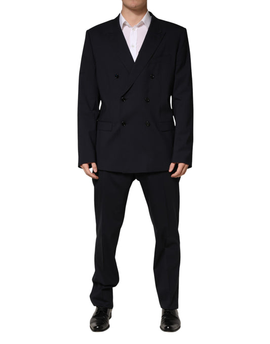 Blue MARTINI Double Breasted 2 Piece Suit