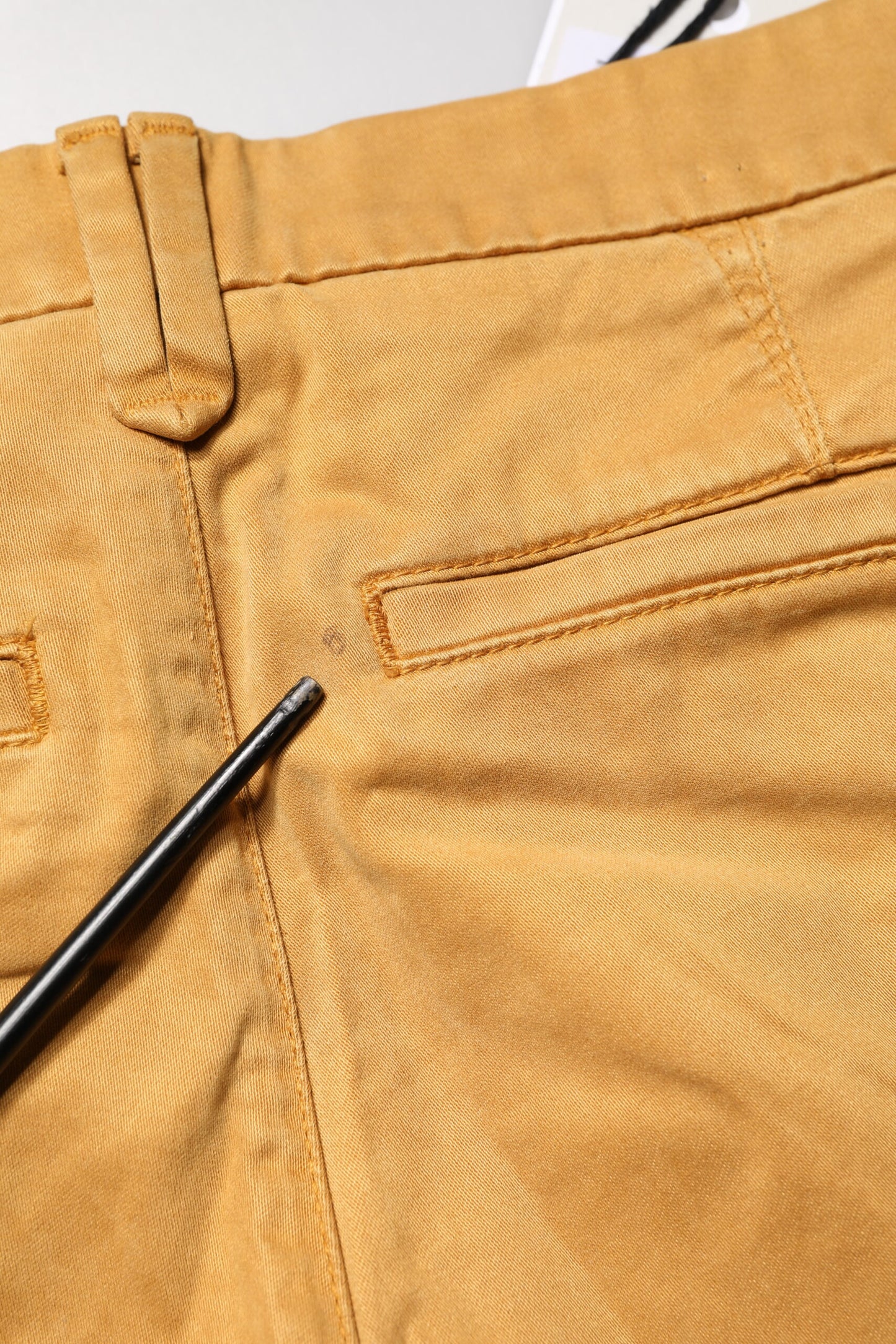 Beige Tapered Mid Waist Chino Casual Trouser Pants