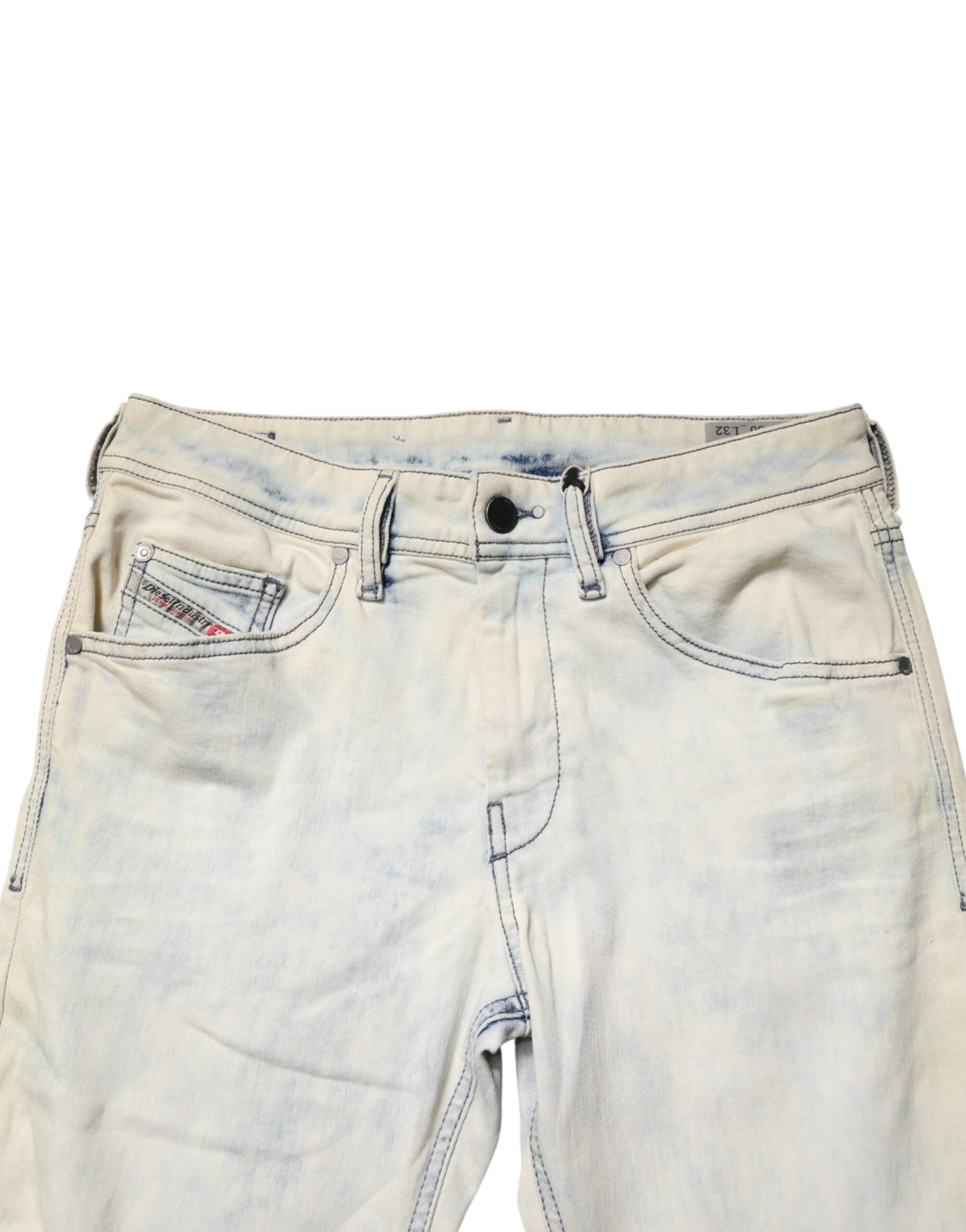 White Mid Waist Skinny Denin Casual Cotton Trouser Jeans