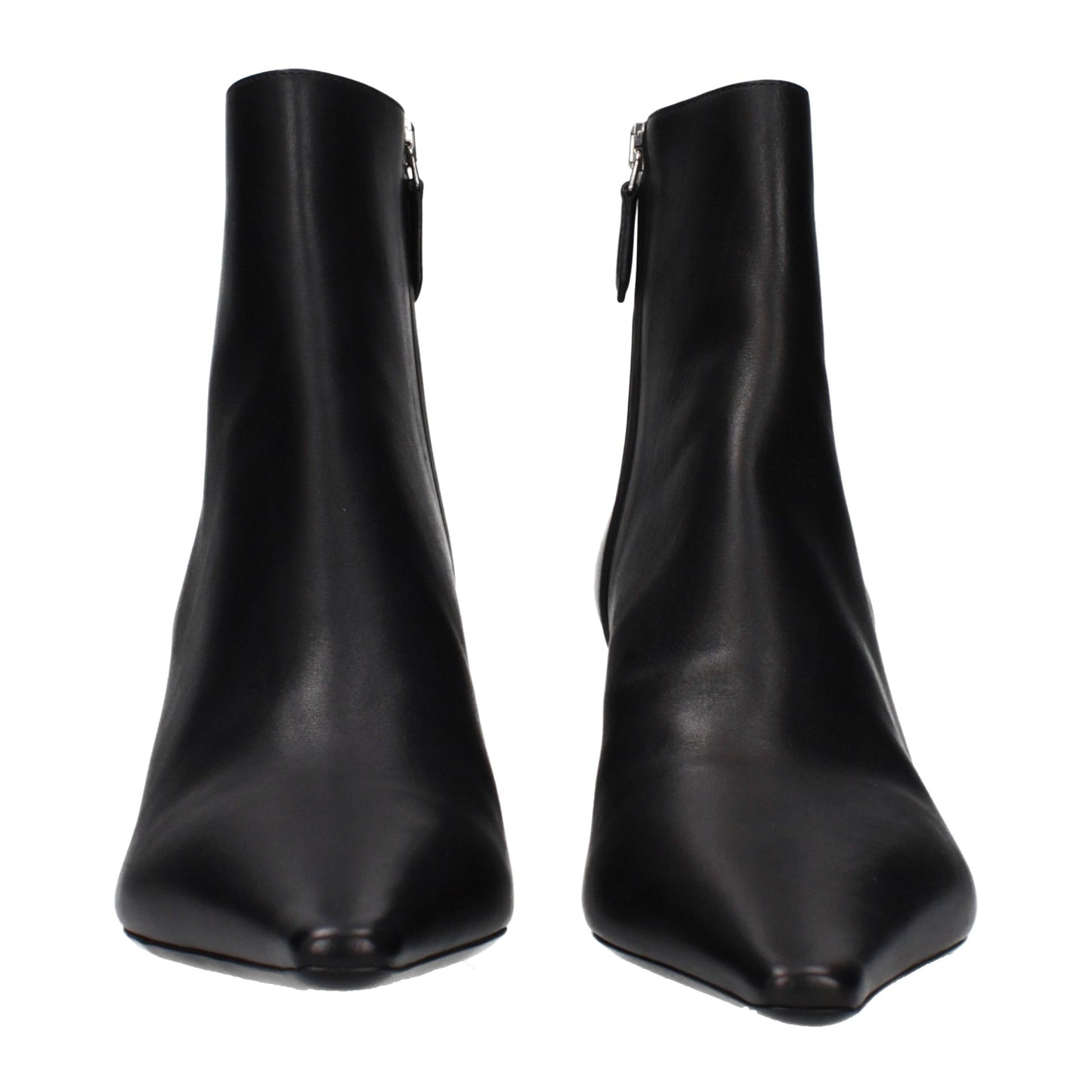 Black Leather Ankle Boots
