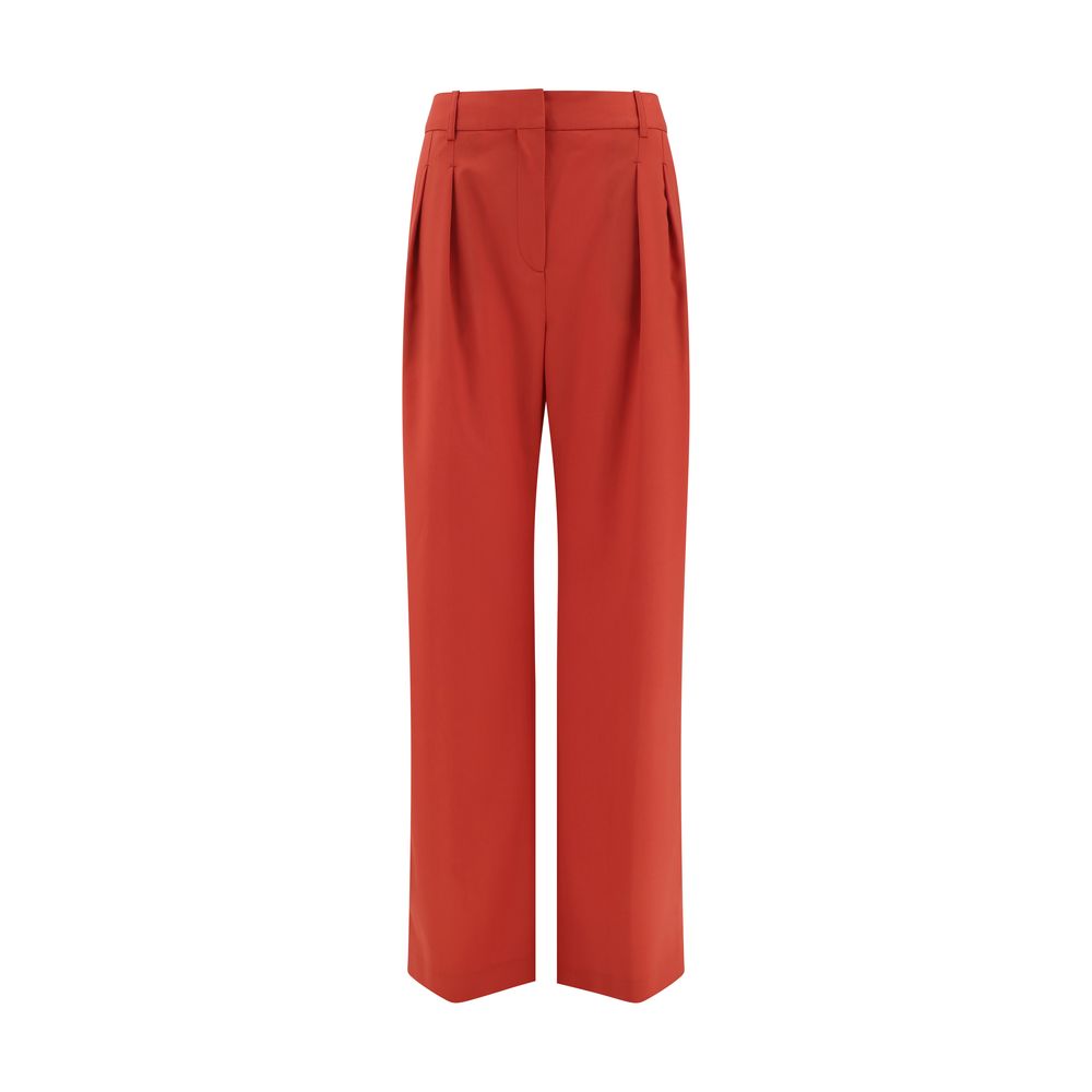 Multicolor Fleece Wool Flared Pants