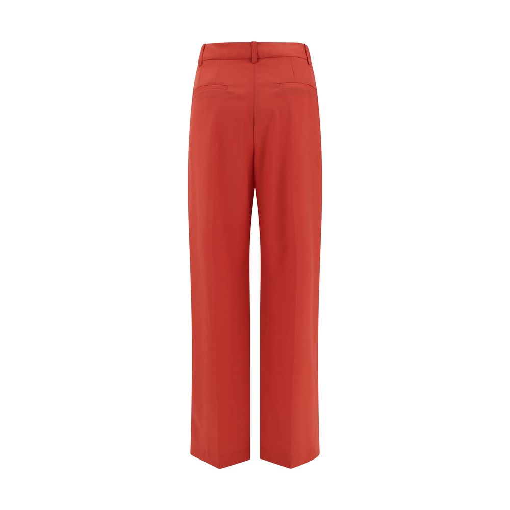 Multicolor Fleece Wool Flared Pants