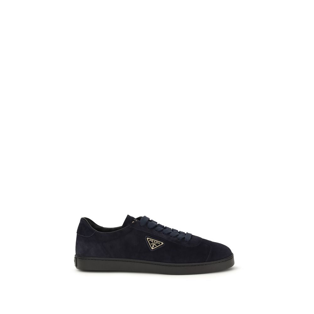Blue Calf Leather Bos Taurus Sneakers