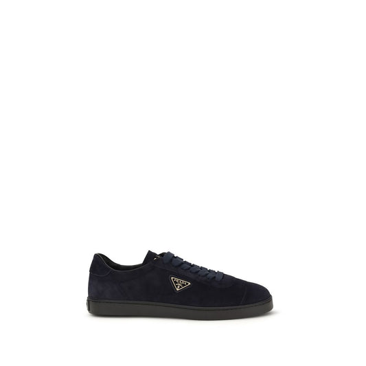 Blue Calf Leather Bos Taurus Sneakers