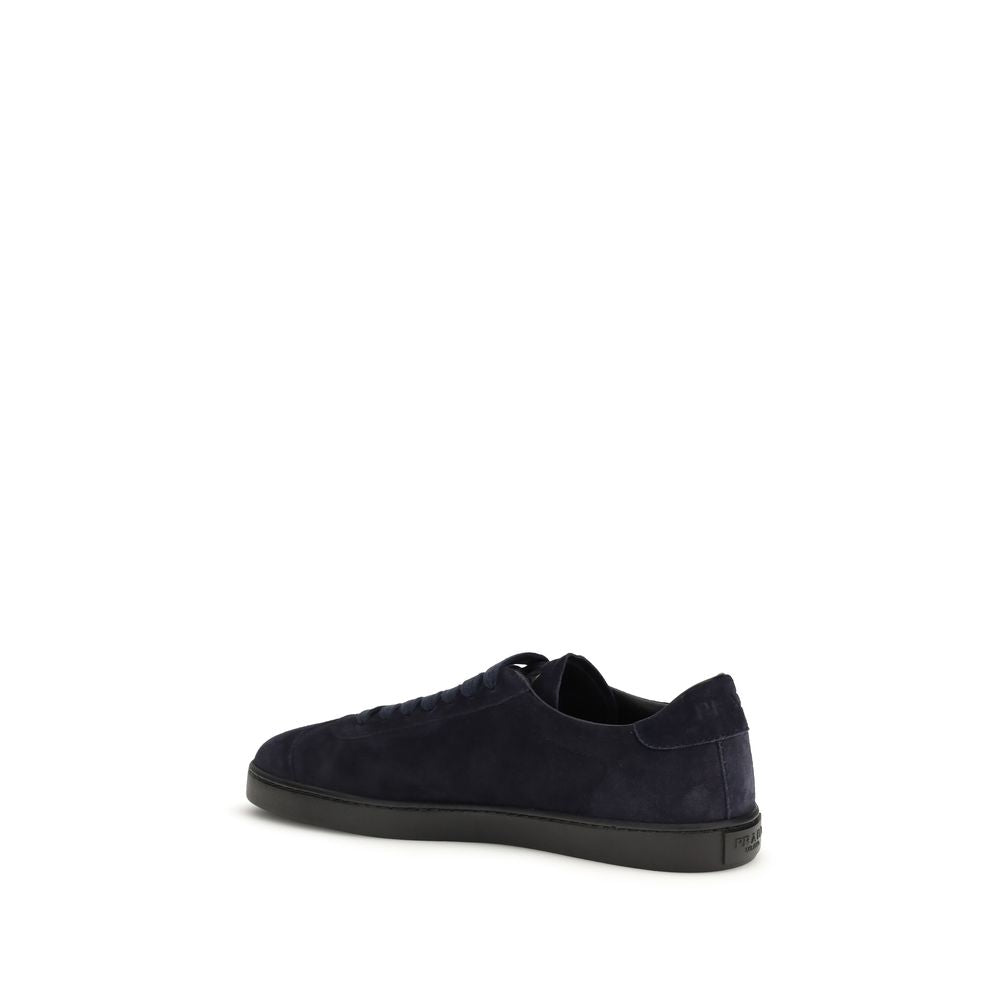 Blue Calf Leather Bos Taurus Sneakers