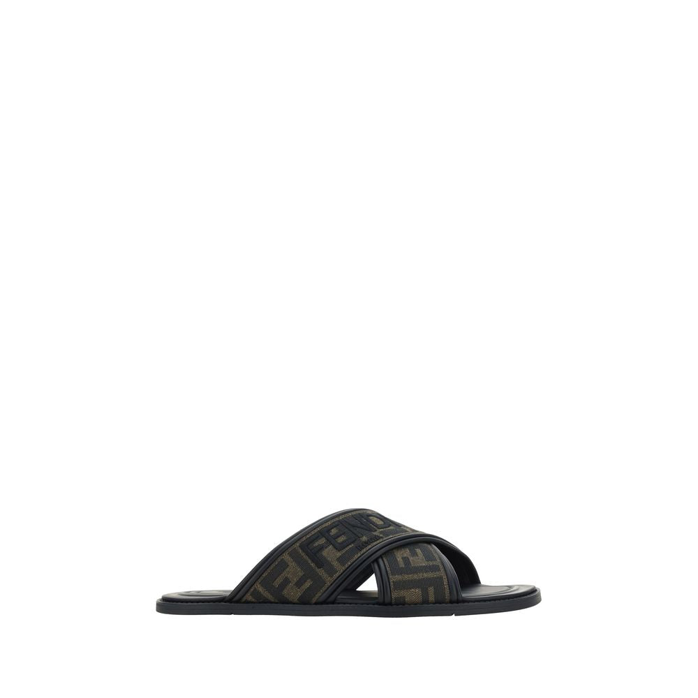 Black Calf Leather Bos Taurus Sandals