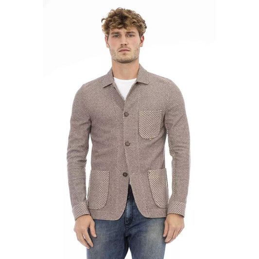 Beige Cotton Blazer
