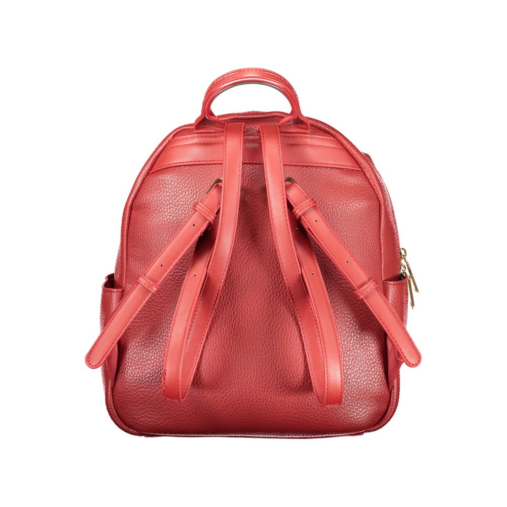 Rosso Polyurethane Women Backpack