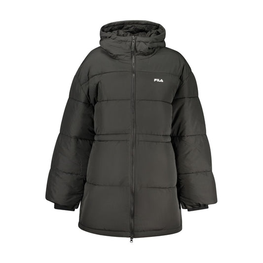 Black Polyester Women Jacket