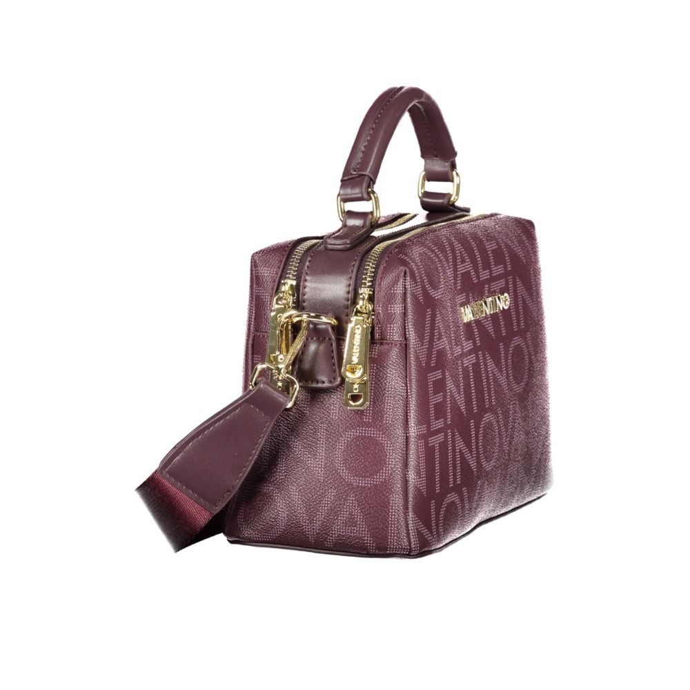 Rosso Polyurethane Women Handbag