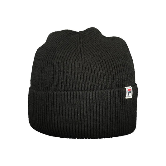 Black Polyacrylic Men Cap