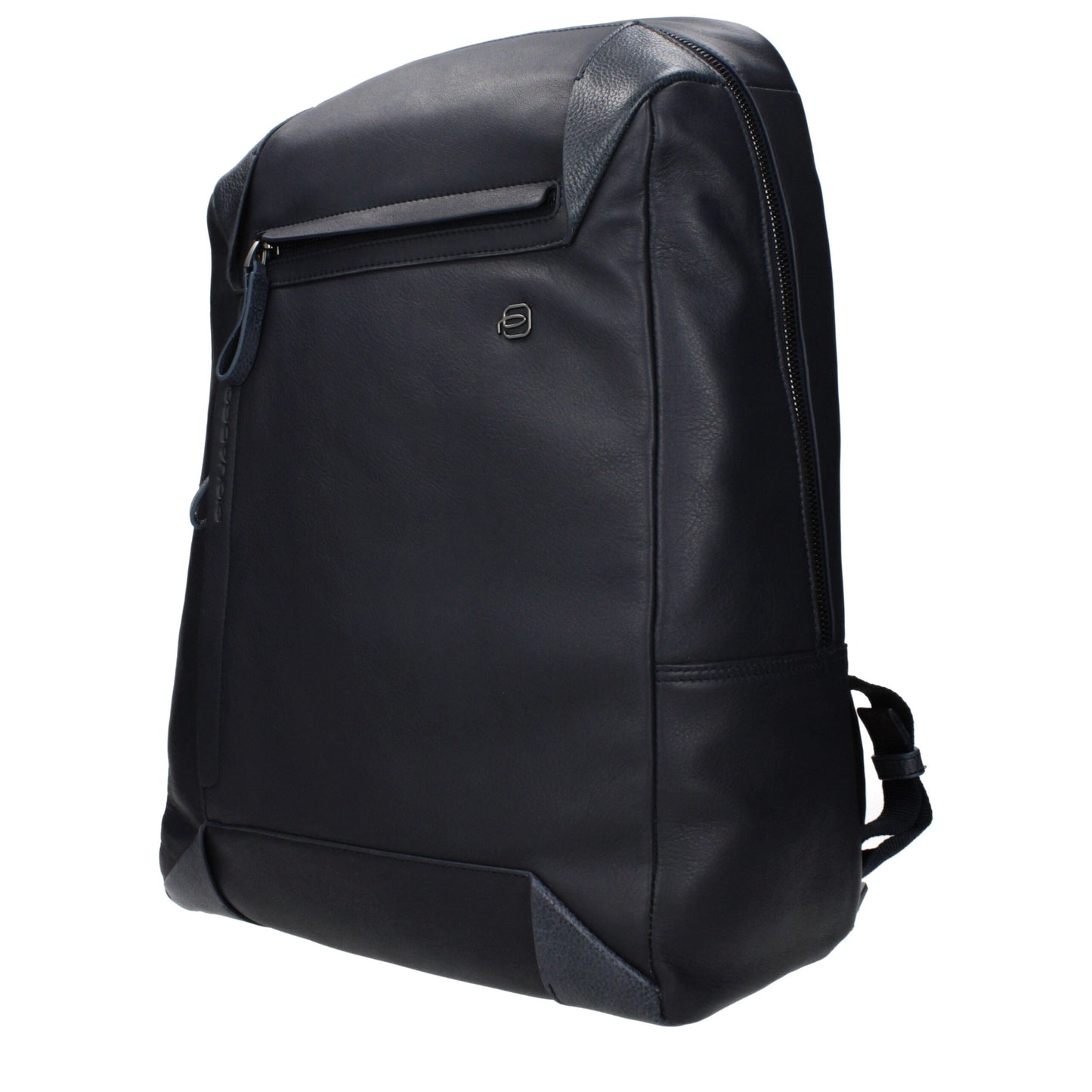 Blue Leather Backpack