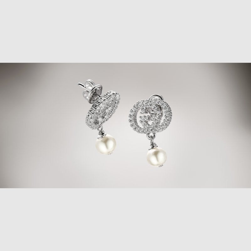 Gucci Orecchini con cristalli e perle