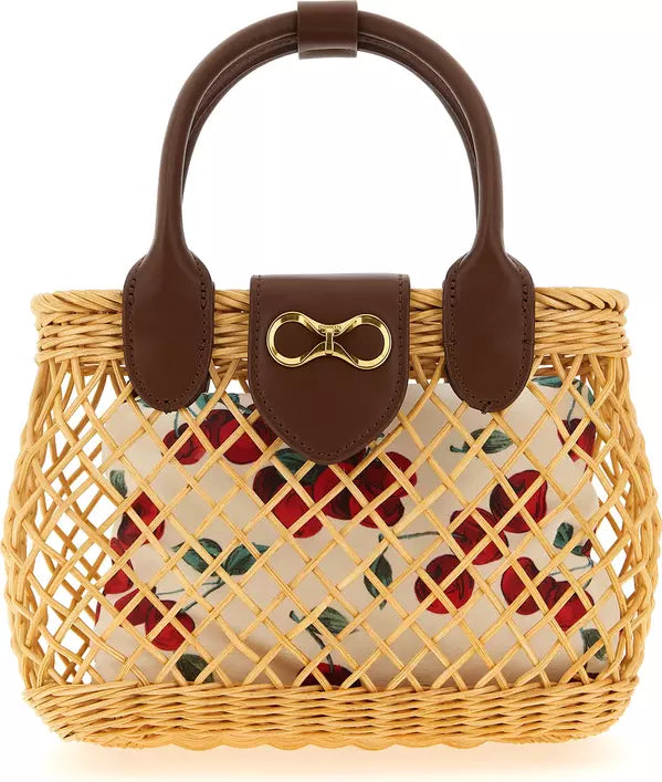 Borsa a tracolla in pelle beige